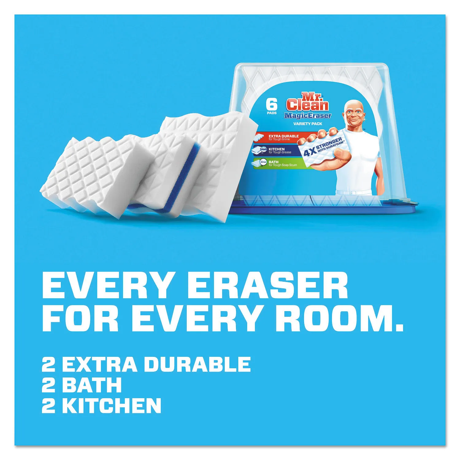 ミスタークリーン マジックイレイサー エクストラデュラブル プロバージョン 10個入り Mr.Clean Magic Eraser Extra Durable Pro Version Shoe Bathroom and Shower Cleaner